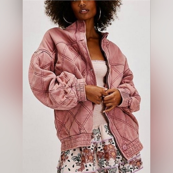 Free People Jackets & Blazers - NWT Free People Juno Jacket in Nostalgia Rose Size XS